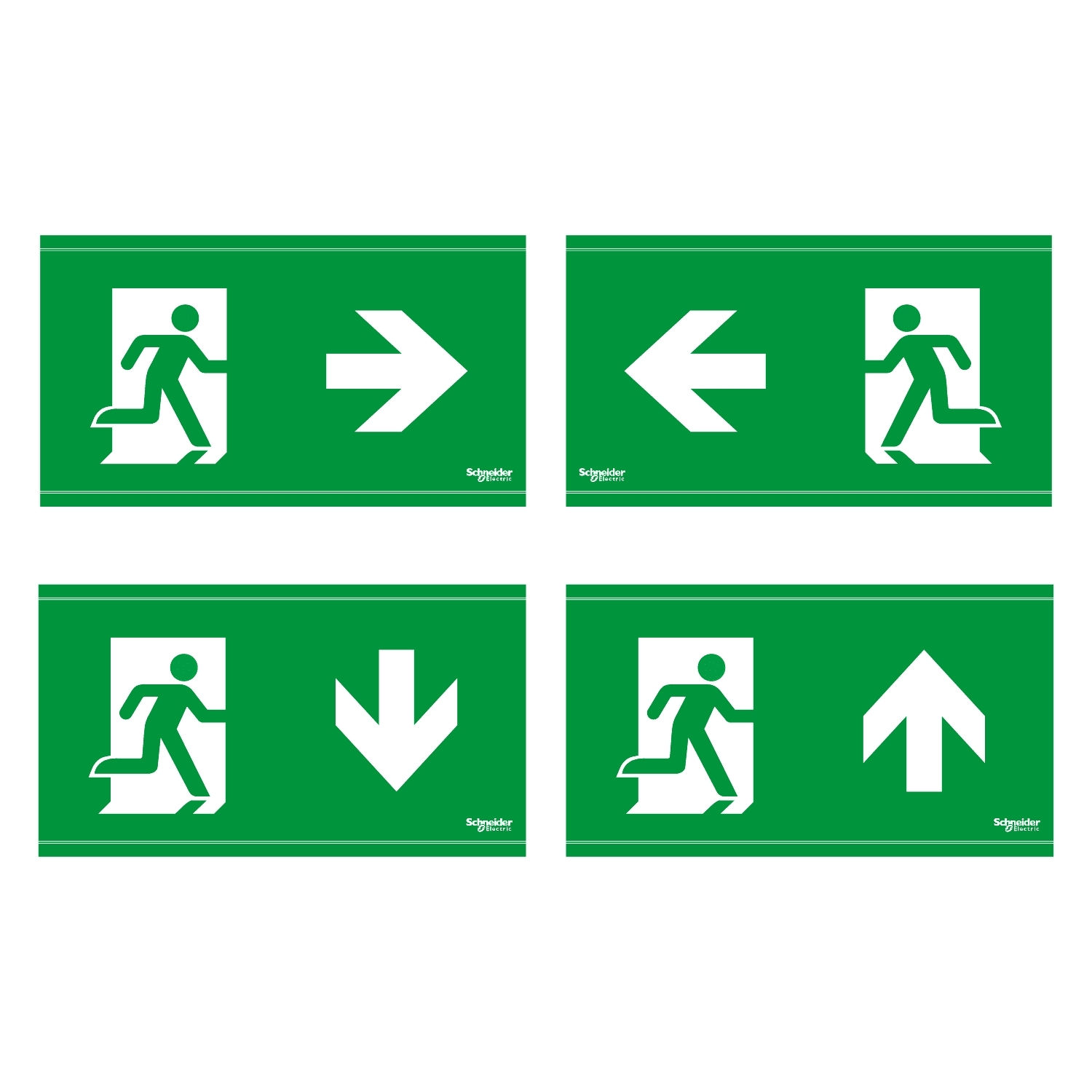 SCHNEIDER ELECTRIC - SNROVA53180 Exiway Smartbeam Incasso, kit vetrosignal, 20m, accessorio per modello Lente via di esodo