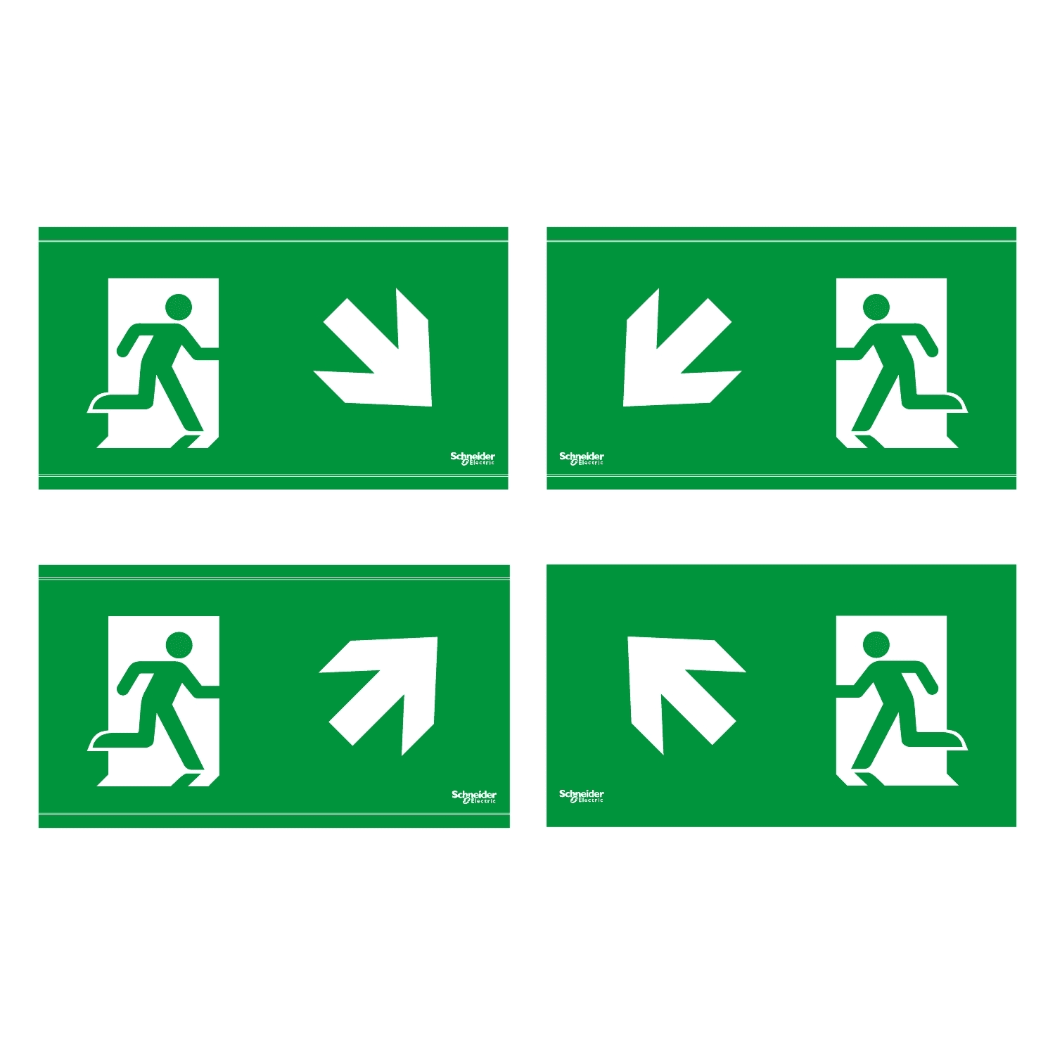 SCHNEIDER ELECTRIC - SNROVA53183 Exiway Smartbeam Incasso, 4 pittogrammi 45 gradi, 20m, accessorio