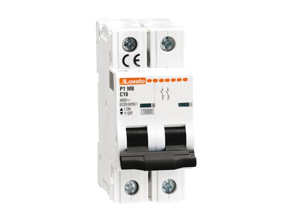 LOVATO LOVP1MB2PD06 INTERRUTT. MAGNETOTERMICO 2P D 6A 10KA