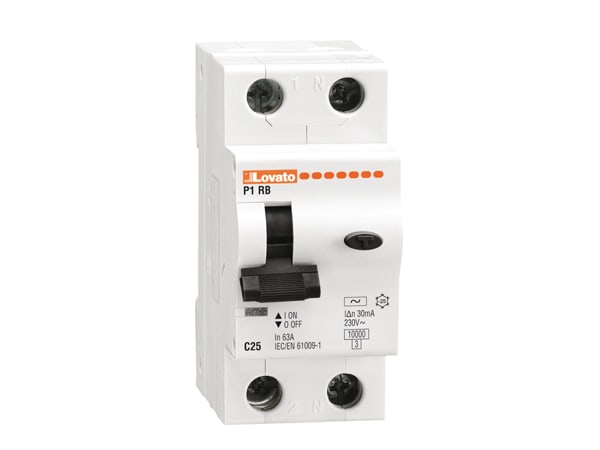 LOVATO LOVP1RB1NC25A300 INTERR.MAGNETOT.DIFF.1P+N C25 300MA 10KA