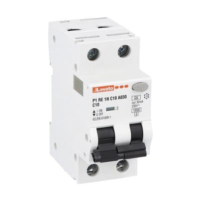 LOVATO LOVP1RE1NC10A030 INTERR.MAGNETOT.DIFF.1P+N C10 30MA 10KA