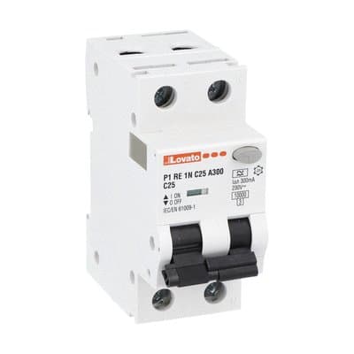 LOVATO LOVP1RE1NC25A300 INTERR.MAGNETOT.DIFF.1P+N C25 300MA 10KA