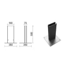 SIDE SPA SDEP411-P BASE FISSAGGIO A PAVIMENTO NE