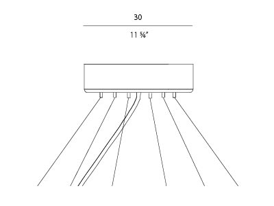PANZERI CARLO - PAZM8121-6 GOLDEN RING: ROSONE PER 6/FUNI E 1/CAVO.