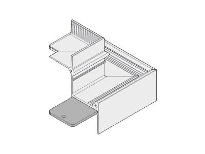 PANZERI CARLO PAZXM2045-U90 2 CORNER: GIUNZ.L 90 , PAR-PAR/SOFF-SOFF,