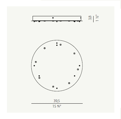 PANZERI CARLO - PAZXM23102.538.0099 BROOKLYN ROUND 100: ROSONE 4LAMP+SOSP N