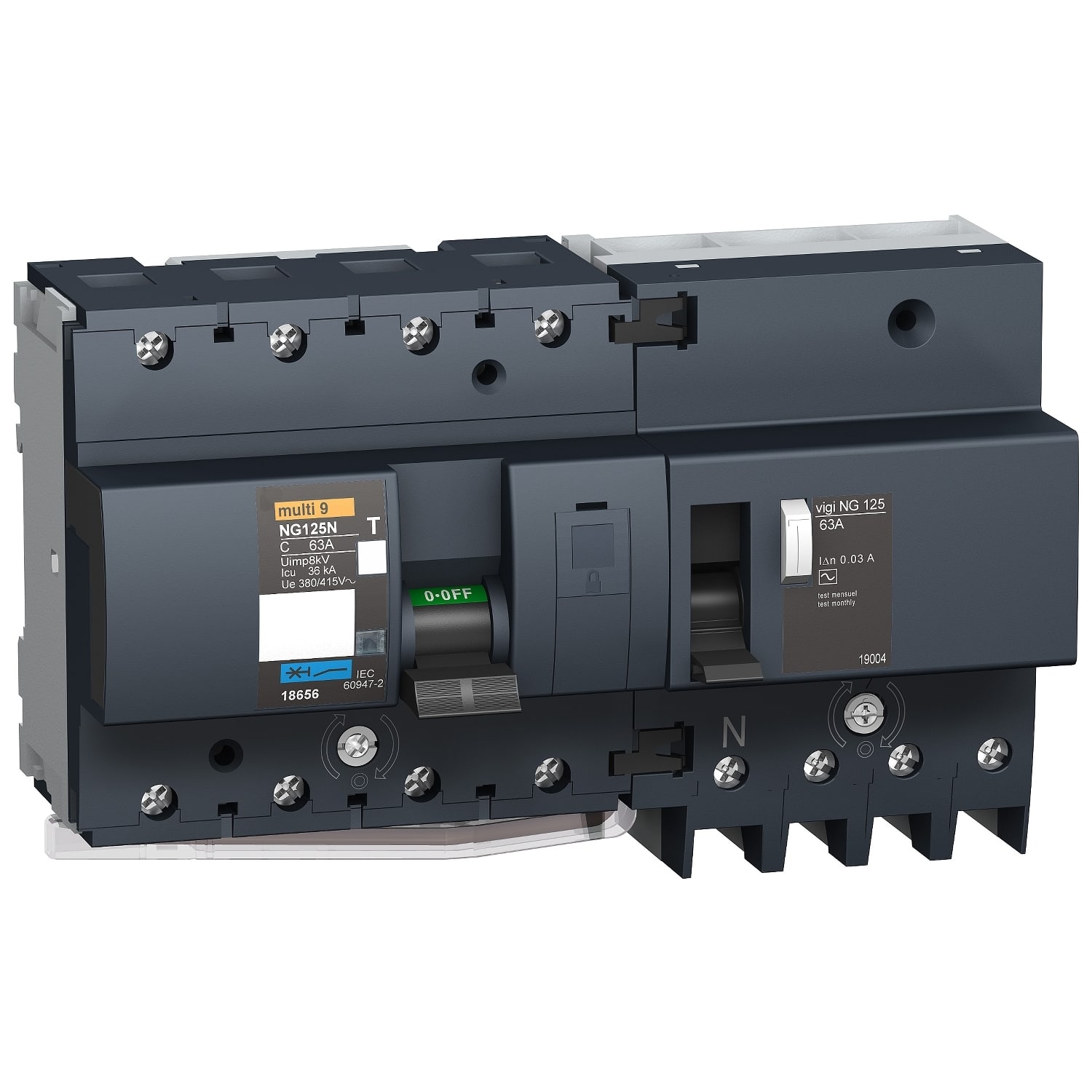 SCHNEIDER ELECTRIC SNR19004 VIGI NG125 4P 63A 30MA CL. AC