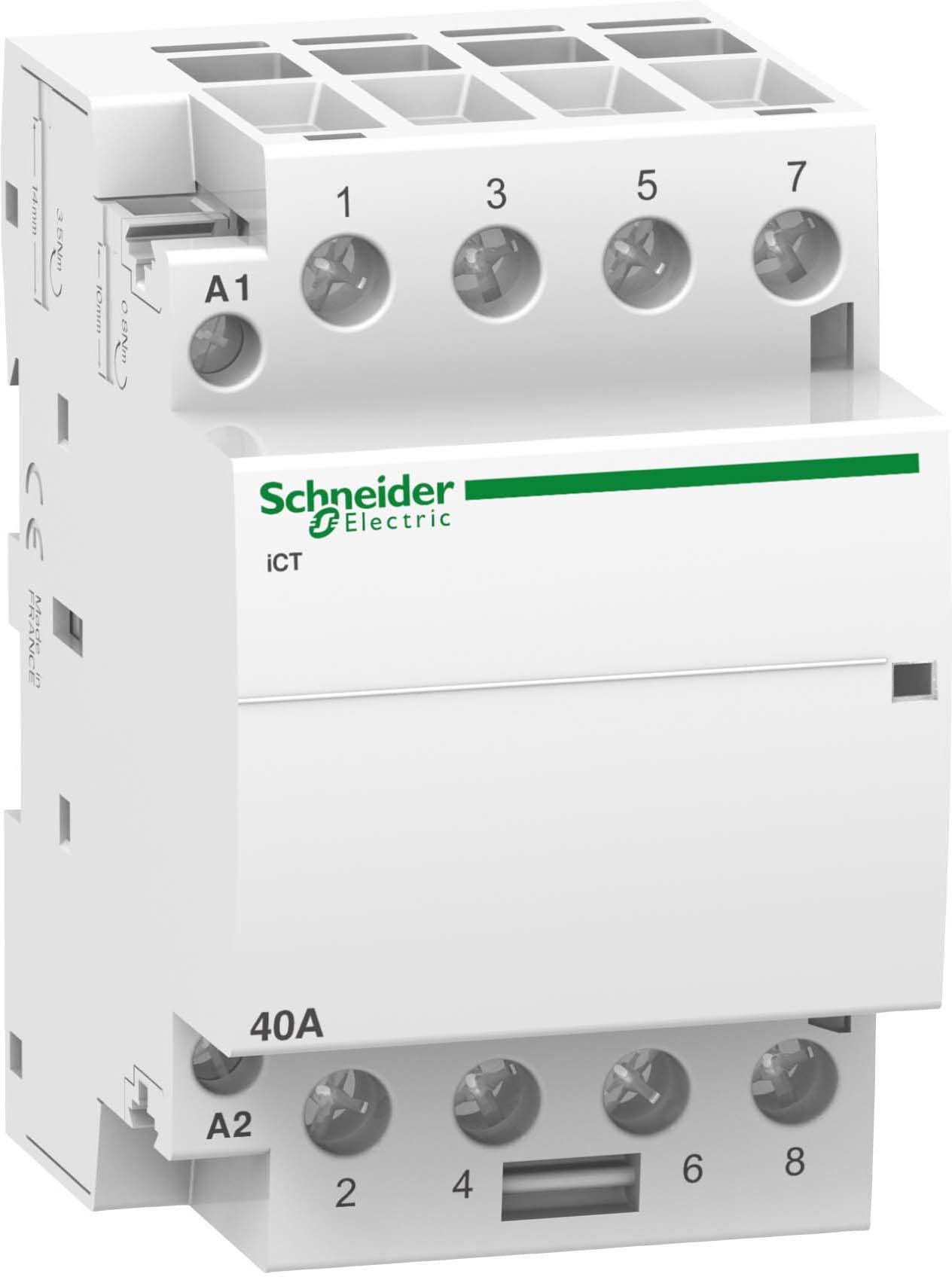 SCHNEIDER ELECTRIC - SNRA9C20844 Contattore iCT 4NA 40A comando 230÷240Vca