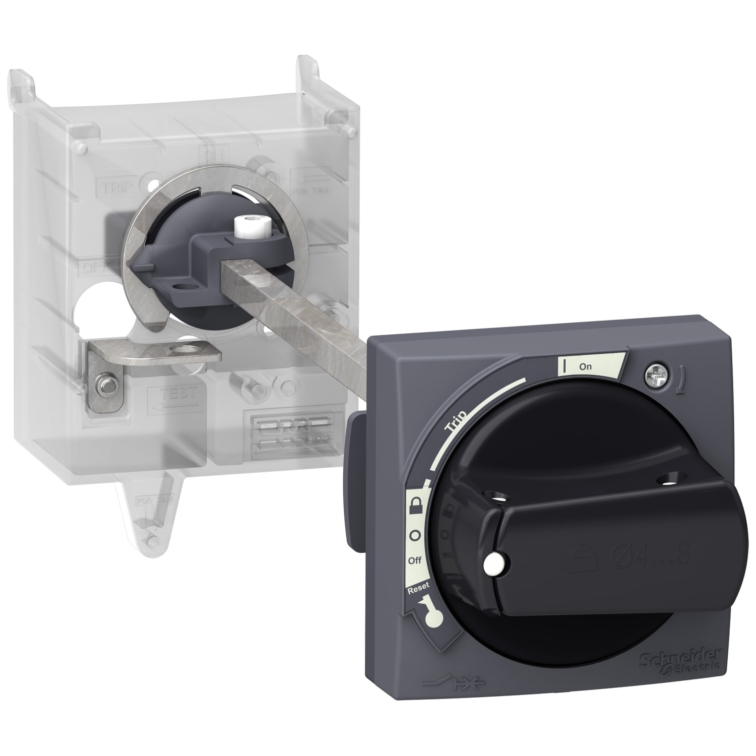 SCHNEIDER ELECTRIC - SNRGV3APN03 Kit IP65 per TeSys GV3P / GV3L manovra nera