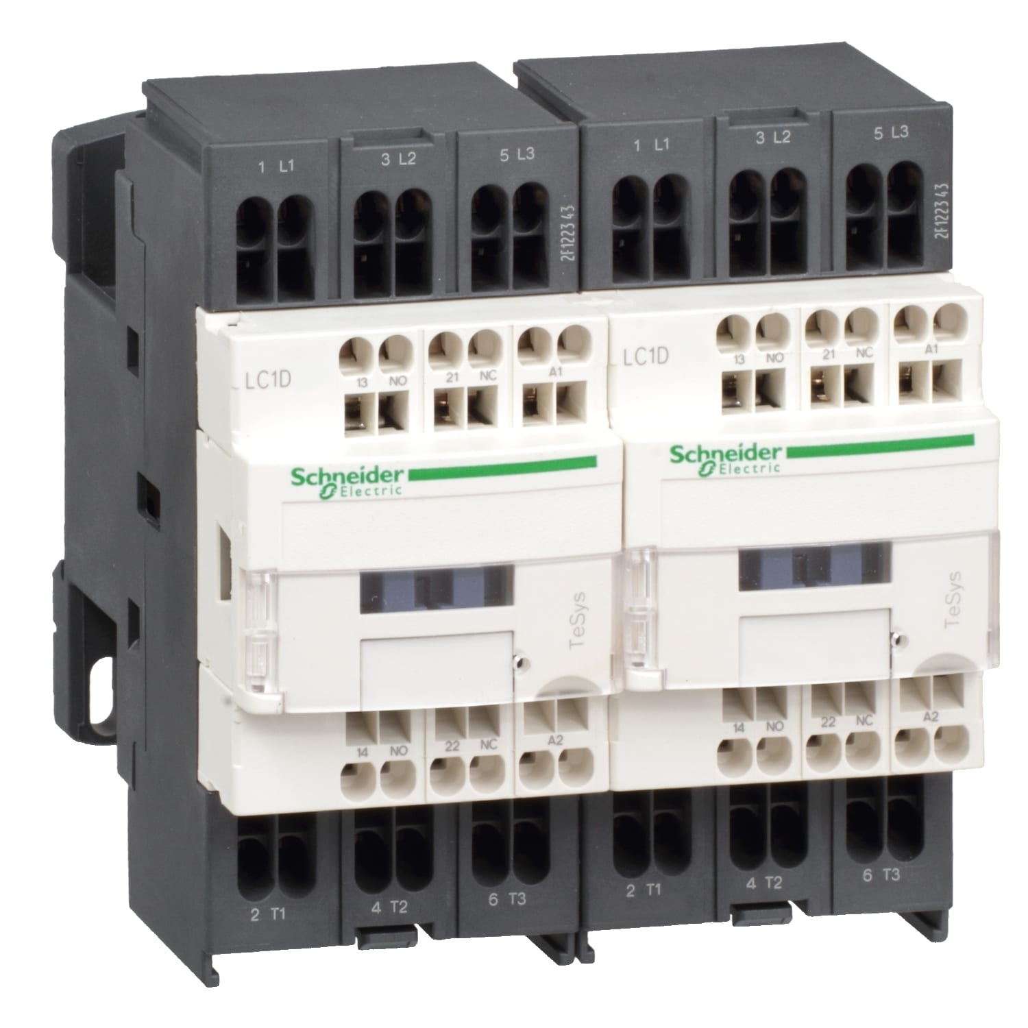 SCHNEIDER ELECTRIC - SNRLC2D093BD Teleinvertitore TeSys LC2D - 3 poli - AC3 440 V 9 A - 24 V CC