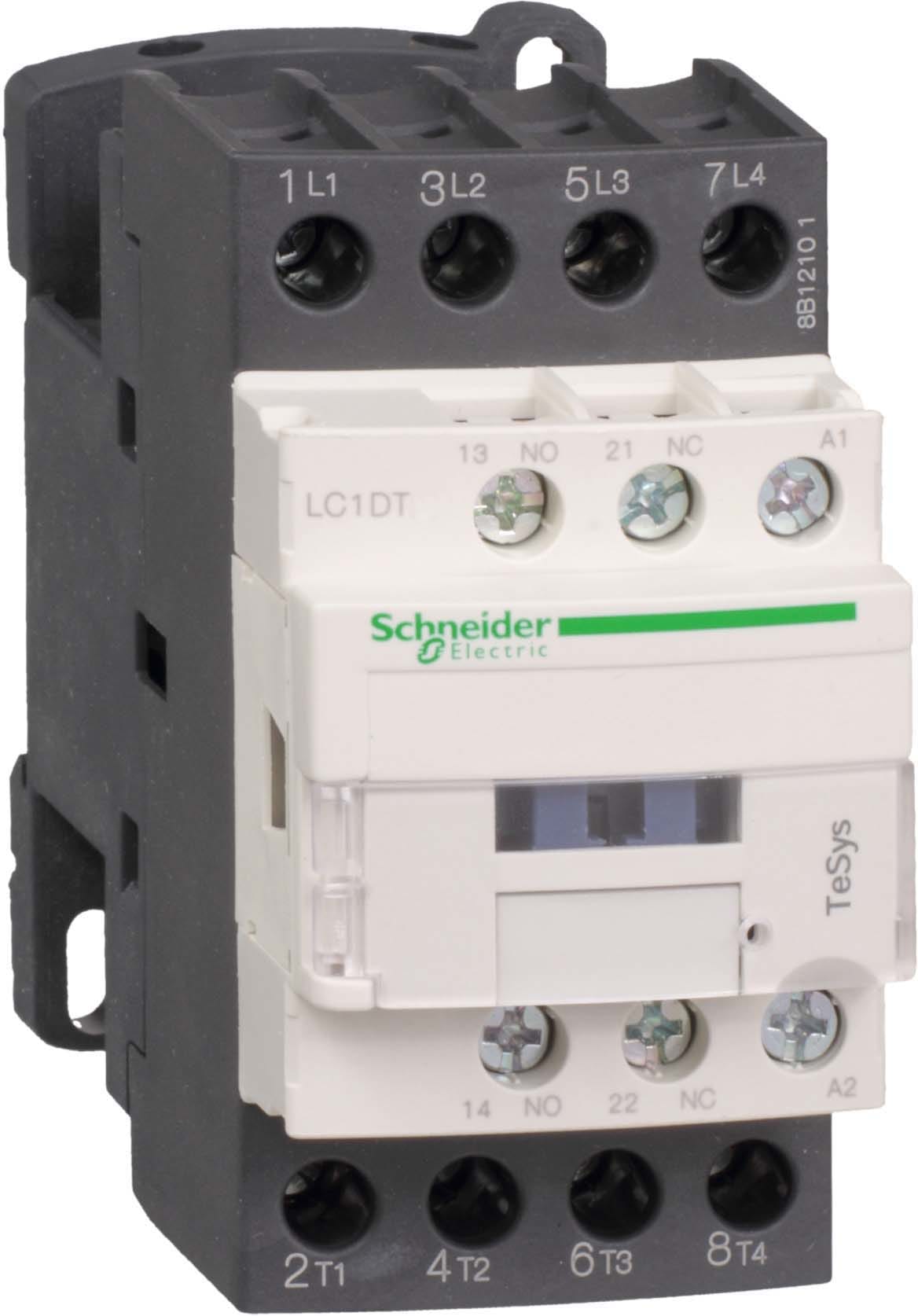 SCHNEIDER ELECTRIC - SNRLC1DT32E7 Contattore TeSys LC1D - 4 poli - AC1 440V 32 A - 48 V AC
