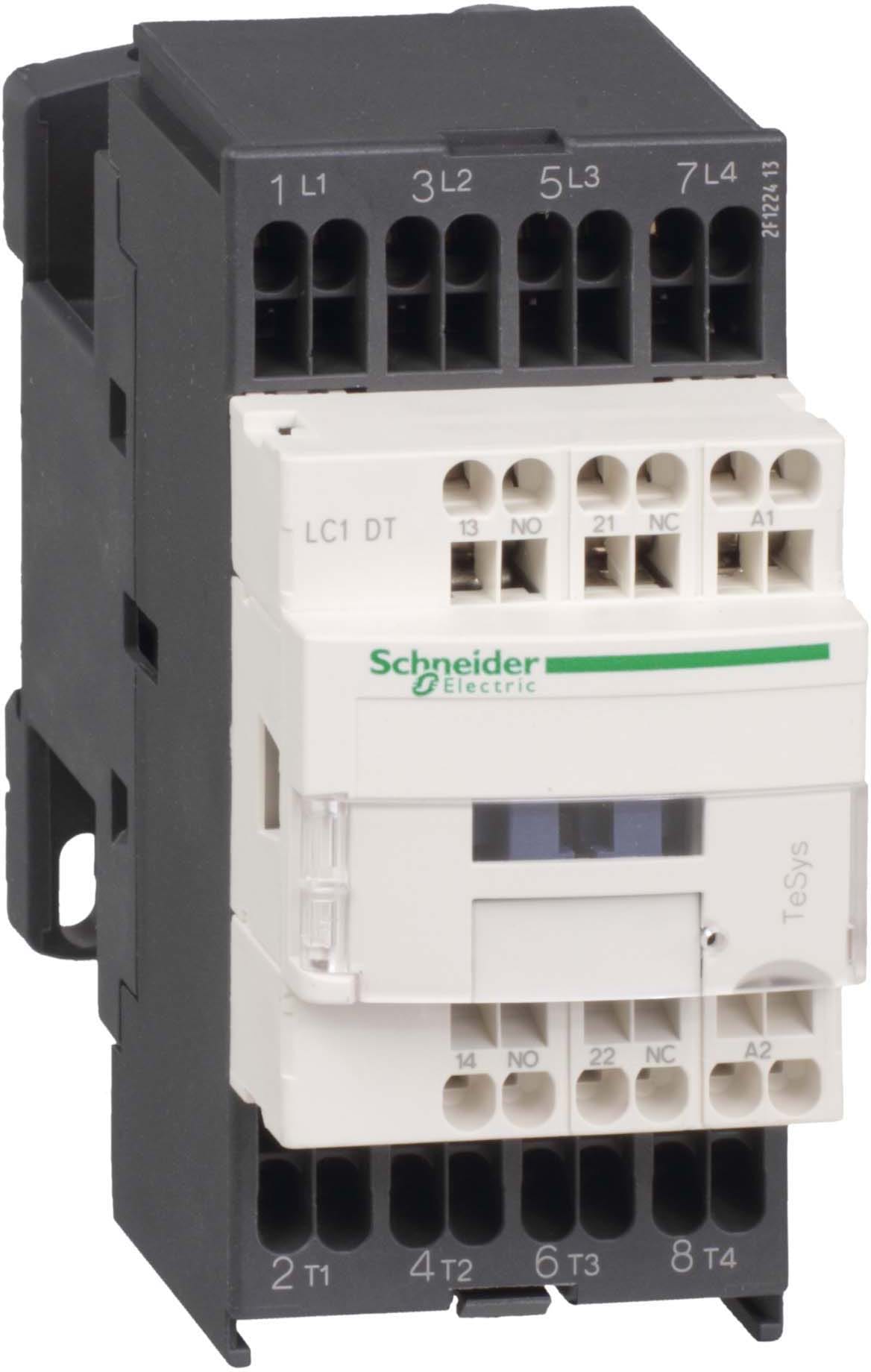 SCHNEIDER ELECTRIC - SNRLC1DT253BL CONTATTORE 25A 24VDC LC MOLLA 4P