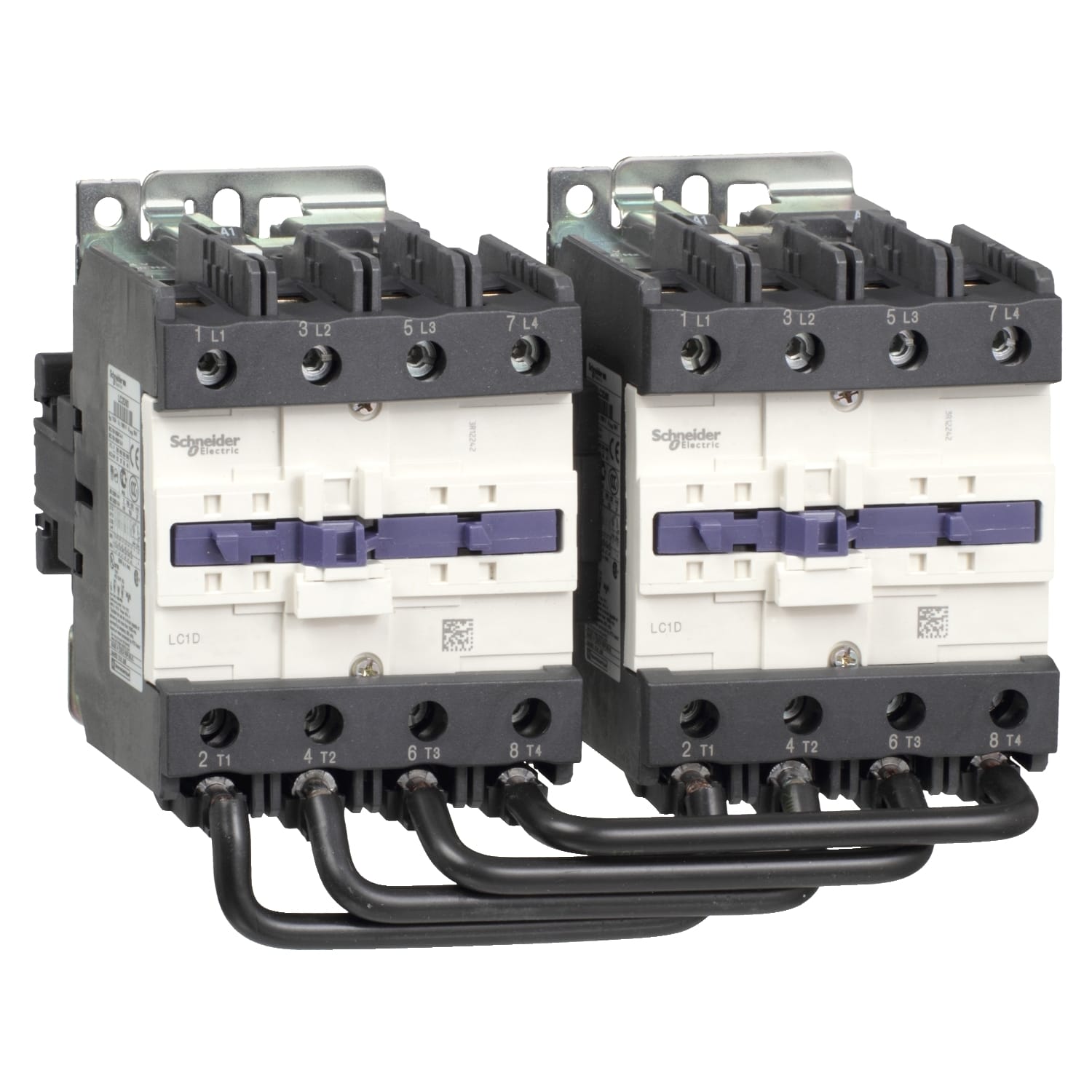 SCHNEIDER ELECTRIC - SNRLC2D80004P7 Teleinvertitore TeSys LC2D - 4 poli - AC1 440V 125 A - 230 V CA