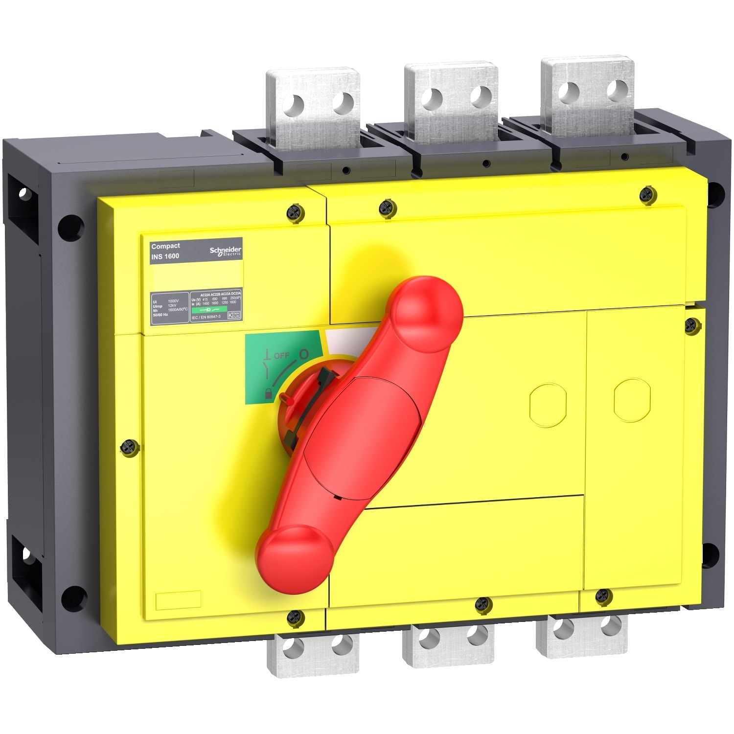 SCHNEIDER ELECTRIC - SNR31346 Interruttore / sezionatore Compact INS1000 - 1000 A - 3 poli - comando emergenza
