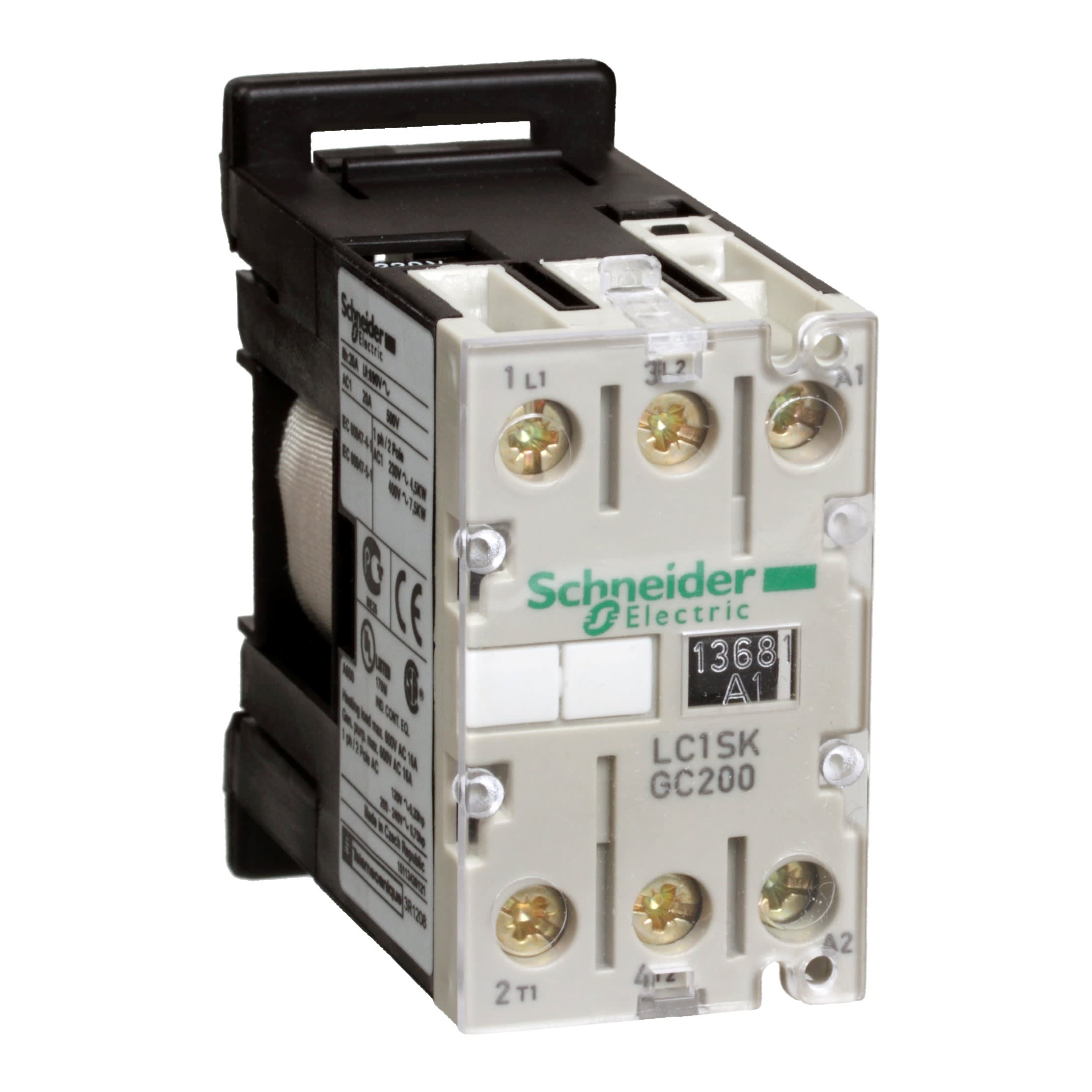 SCHNEIDER ELECTRIC - SNRLC1SKGC200M7 Contattore TeSys LC1SK - 2 poli - AC3 400V 5 A - 220 V AC