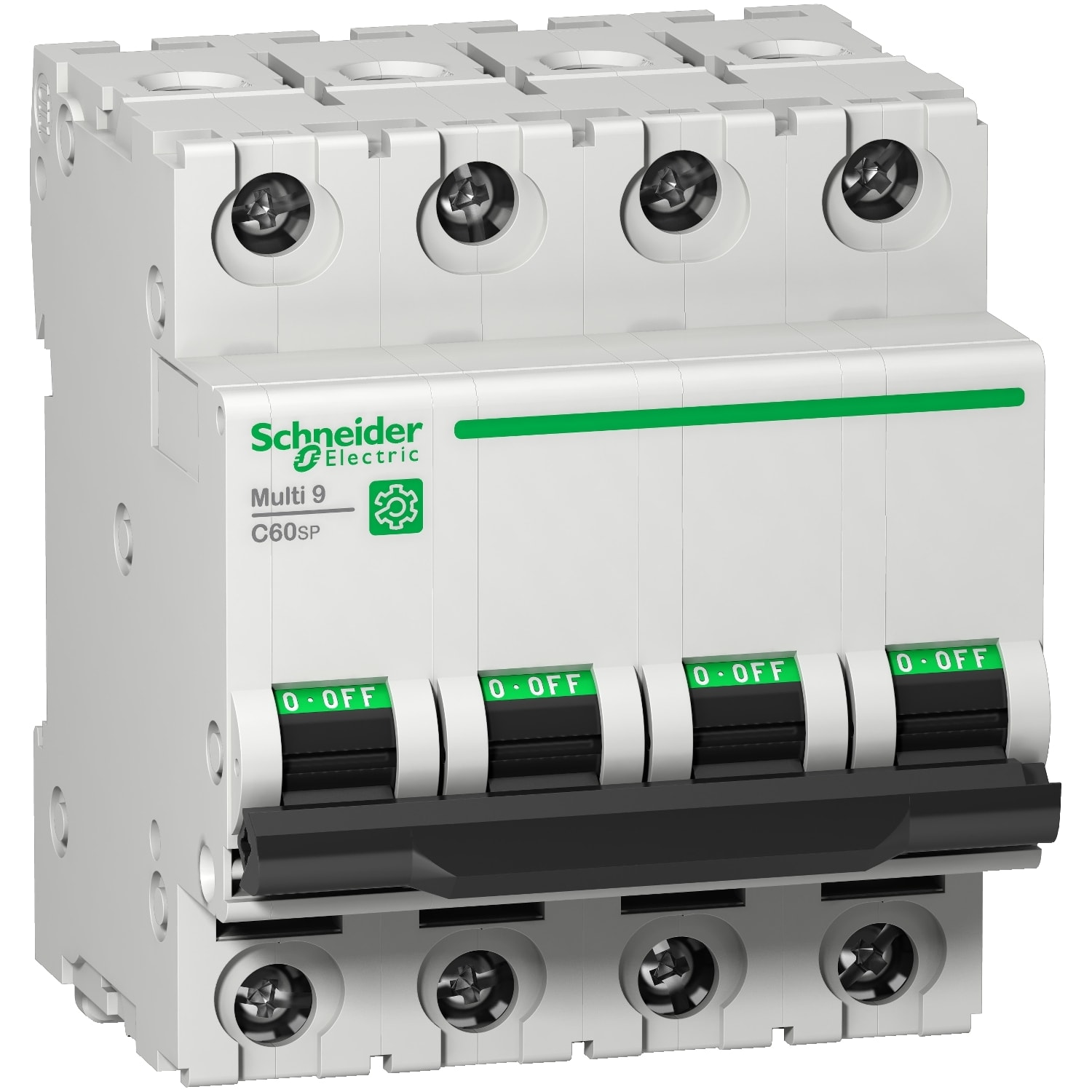 SCHNEIDER ELECTRIC - SNRM9F23406 Interruttore magnetotermico C60SP 4P D 6A 10kA 480Y/277V UL1077