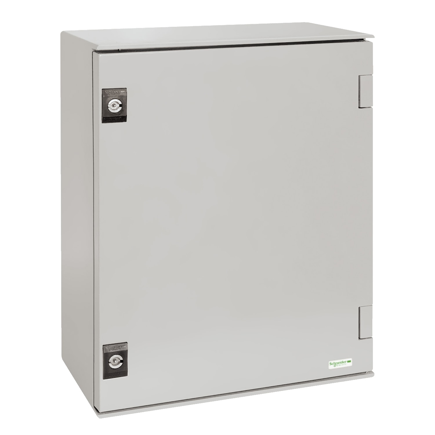 SCHNEIDER ELECTRIC - SNRNSYPLM43BG Cassetta in poliestere montata a parete, PanelSeT PLM, porta piena, con piastra in bakelite, 430x330x200mm, IP66, IK10, RAL 7035