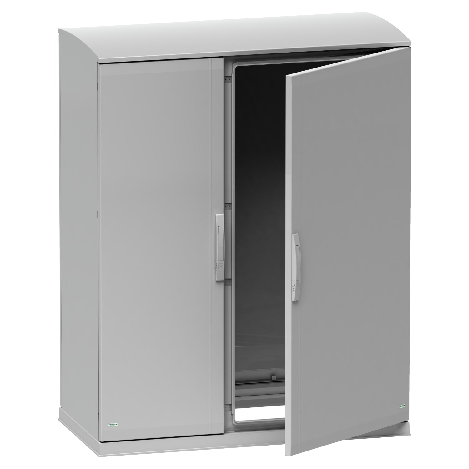SCHNEIDER ELECTRIC - SNRNSYPLAZT7124G Armadio in poliestere, PanelSeT PLA, fondo aperto, tetto ventilato, 750x1250x420 mm, IP44, IK10
