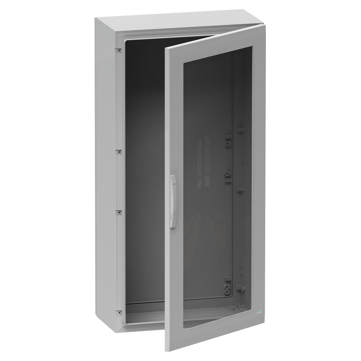SCHNEIDER ELECTRIC - SNRNSYPLA754TG Armadio in poliestere, PanelSeT PLA, porta trasparente, totalmente chiuso, 750x500x420mm, IP65, IK08