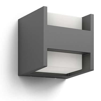 SIGNIFY ITALY SPA - PCL164599316 ARBOUR LAMPADA A MURO GRIGIO SCURO IN AL