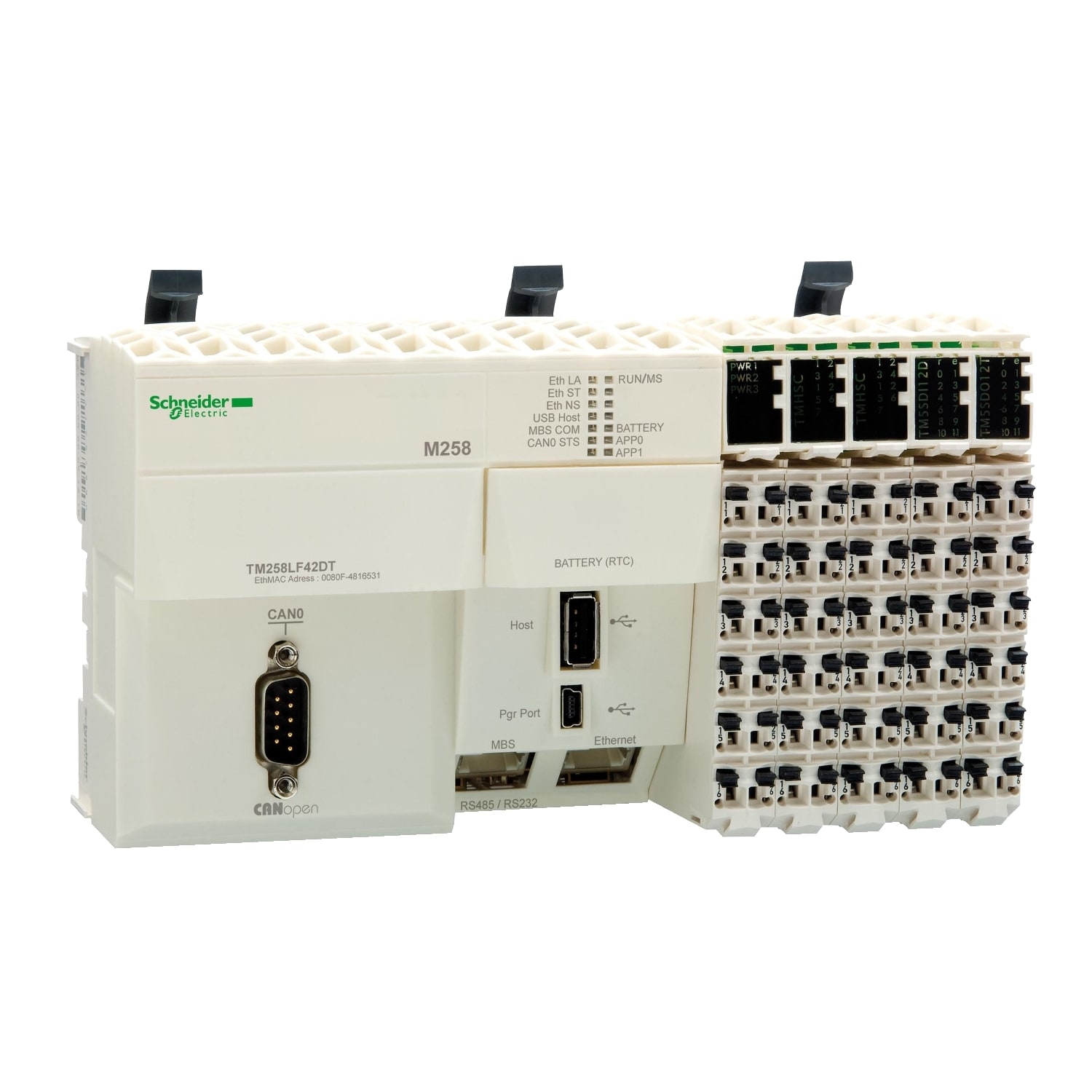 SCHNEIDER ELECTRIC SNRTM258LF42DT BASE COMPATTA M258 42IO 24VDC CANOPEN