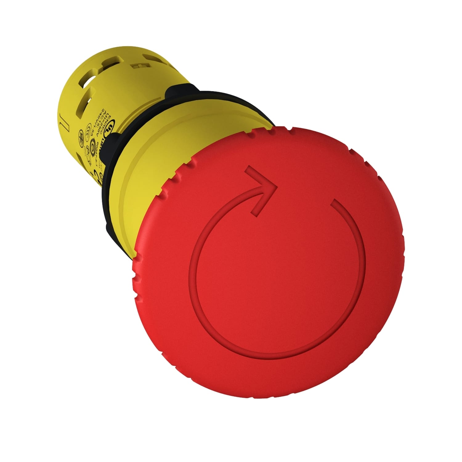SCHNEIDER ELECTRIC - SNRXB7NS8445 Pulsante emergenza Ø22 - rosso - testa fungo Ø40 - sblocco rotaz. - 1 NO+1 NC