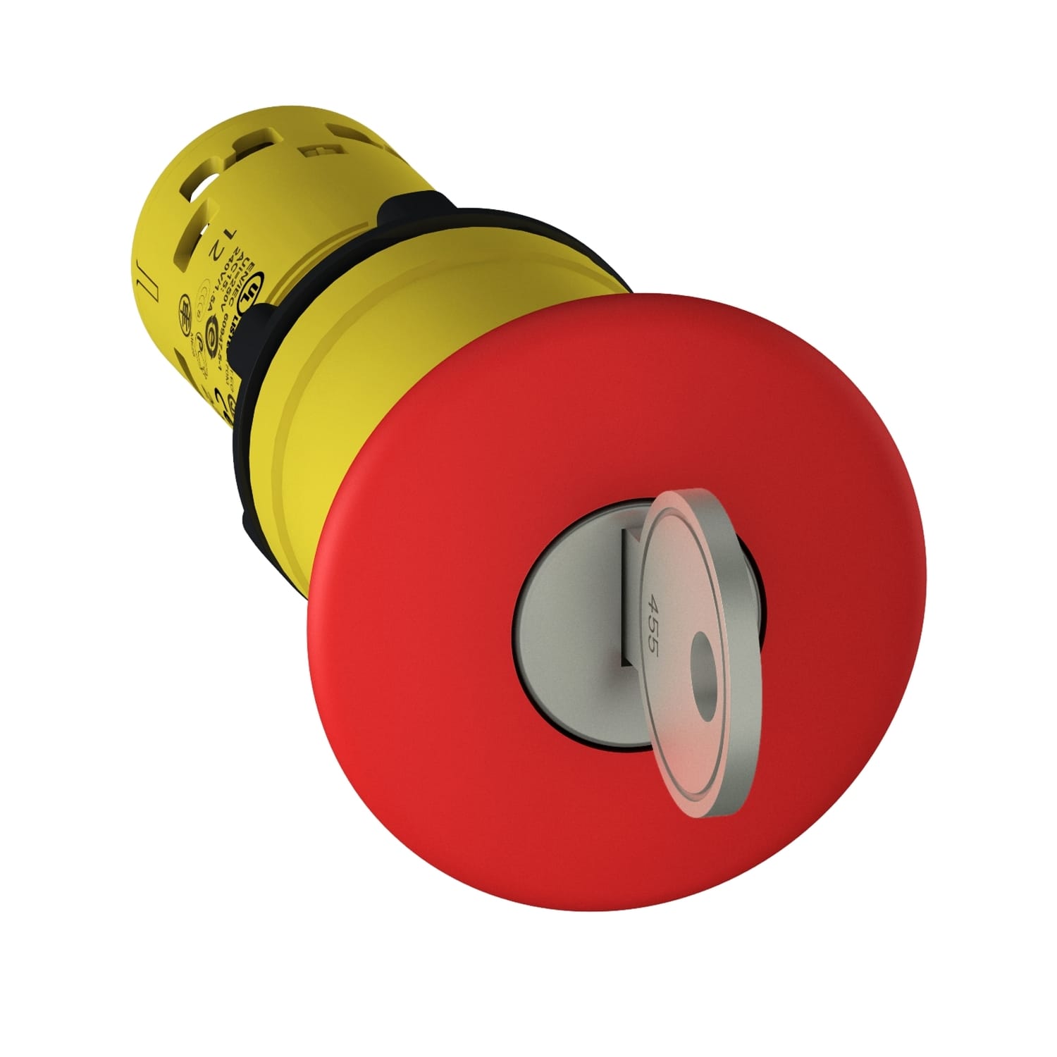 SCHNEIDER ELECTRIC - SNRXB7NS9445 Pulsante emergenza Ø22 - rosso - testa fungo Ø40 - sblocco rot.chiave 1NO+1NC