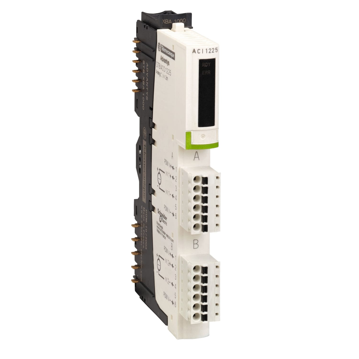 SCHNEIDER ELECTRIC SNRSTBACI1225K KIT MODULO+CONN+BASE IN 2CH BASIC4-20MA
