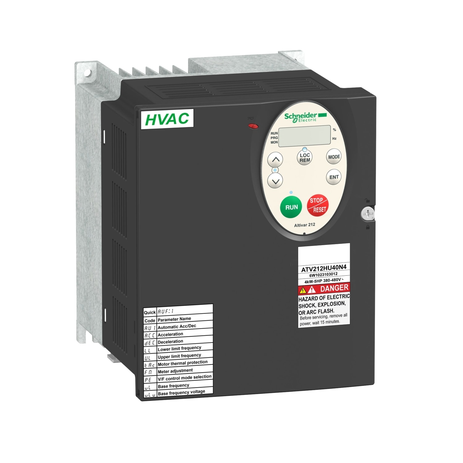 SCHNEIDER ELECTRIC SNRATV212HU30N4 ATV212 3KW NAHP 480V TRI CEM IP20
