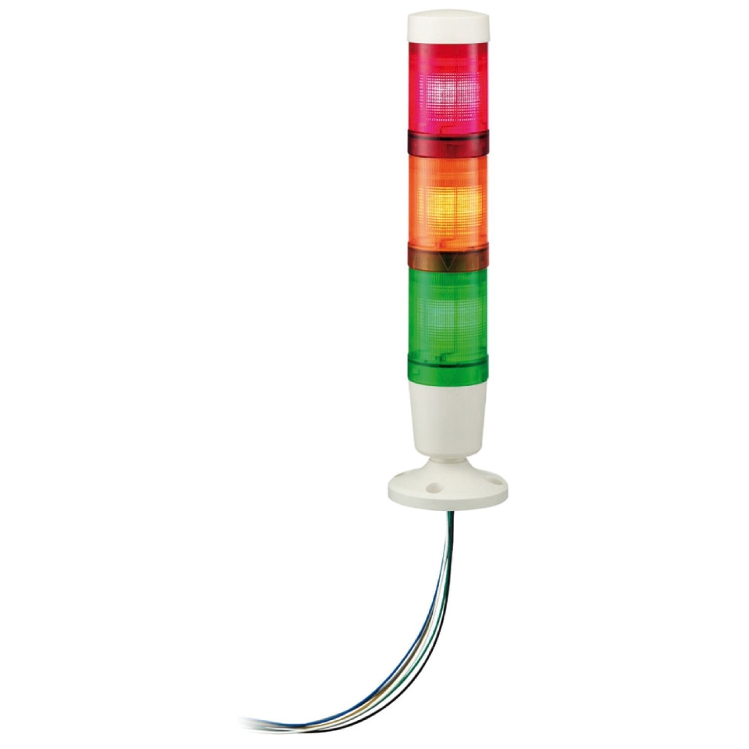 SCHNEIDER ELECTRIC - SNRXVMB2RAGWSB Colonna luminosa senza buzzer + 3 elementi luminosi Ø45mm - 24 VAC/CC