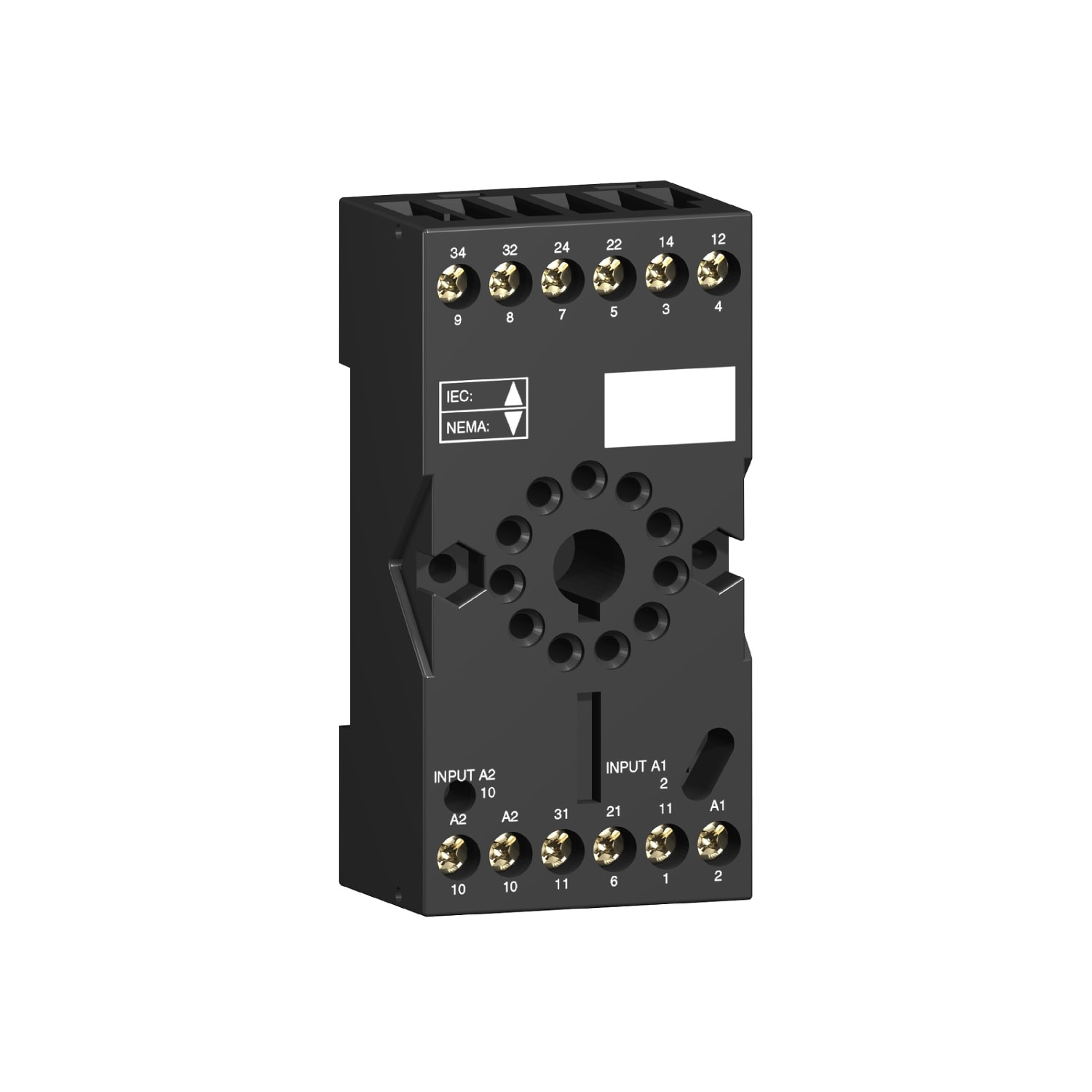 SCHNEIDER ELECTRIC - SNRRUZSC2M Base RUZ - contatto separato - 12 A - < 250V - connettore - per relè RUMC2