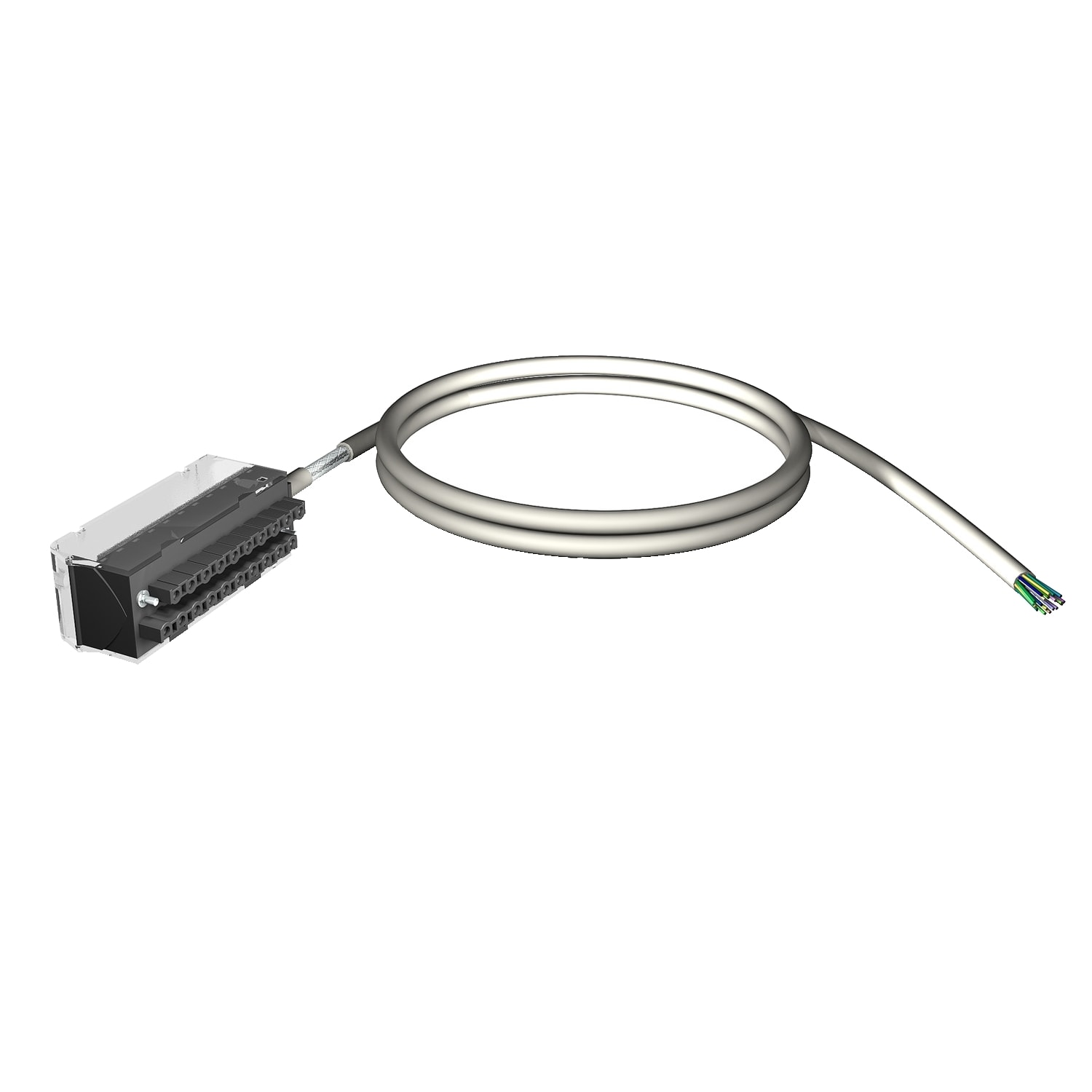 SCHNEIDER ELECTRIC - SNRBMXFTW301 Set cablaggio - connettore 20 vie - fili liberi su 1 estr. - Per M340 I/O - 3 m