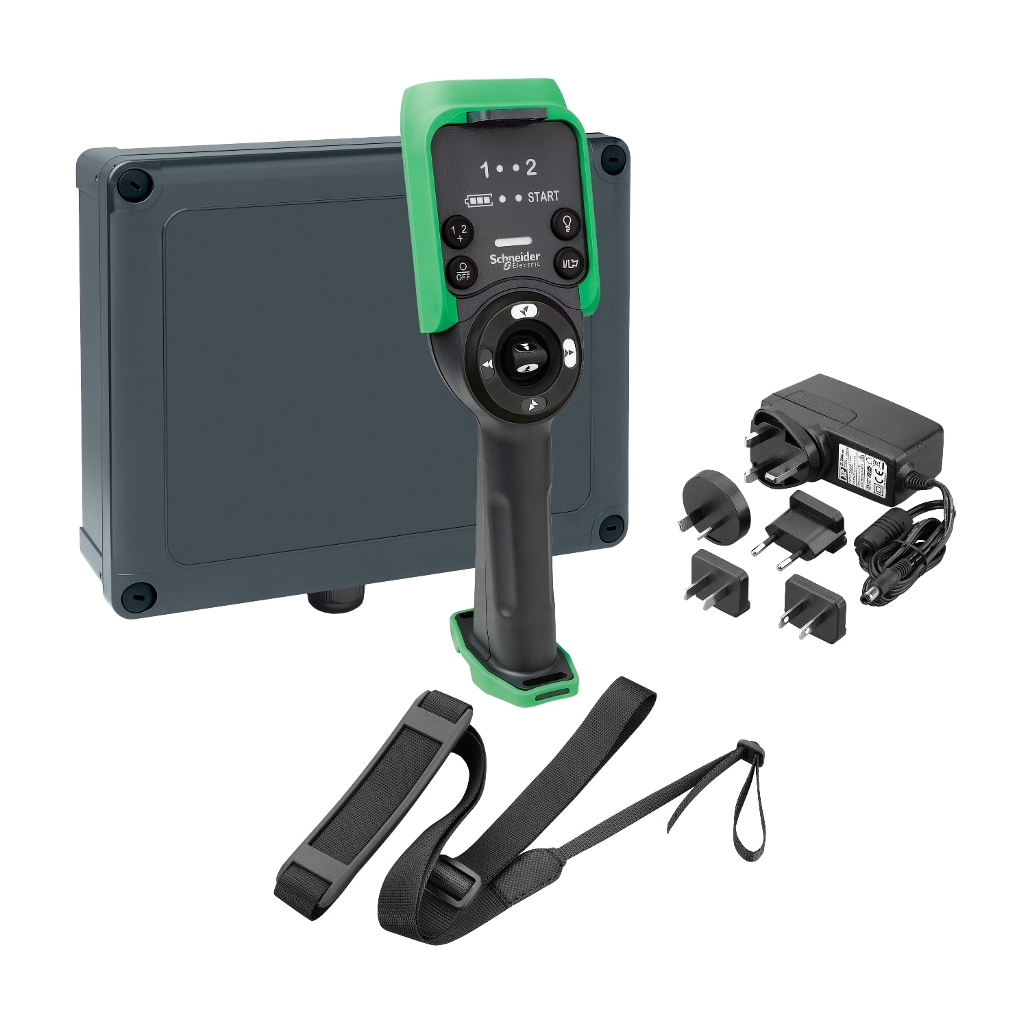 SCHNEIDER ELECTRIC - SNRXARSK8L12W Kit XARS8L12W + caricabatteria + tracolla + cavo USB/RJ45 + software config.