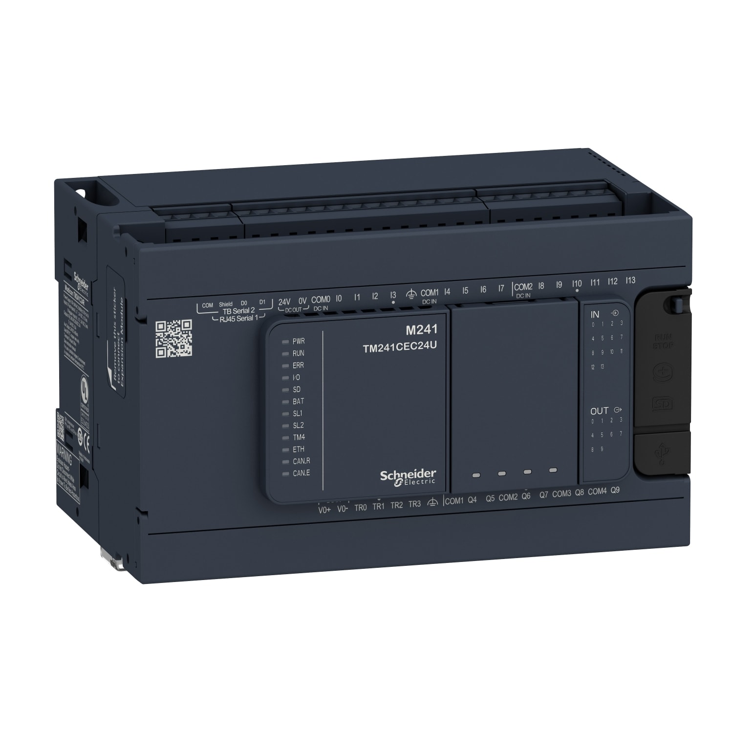 SCHNEIDER ELECTRIC SNRTM241C24R CONTROLLORE M241 24 I/O RELE