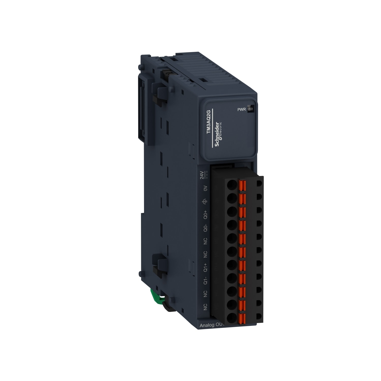 SCHNEIDER ELECTRIC - SNRTM3AQ2G Modulo TM3 - 2 output analogiche, molla