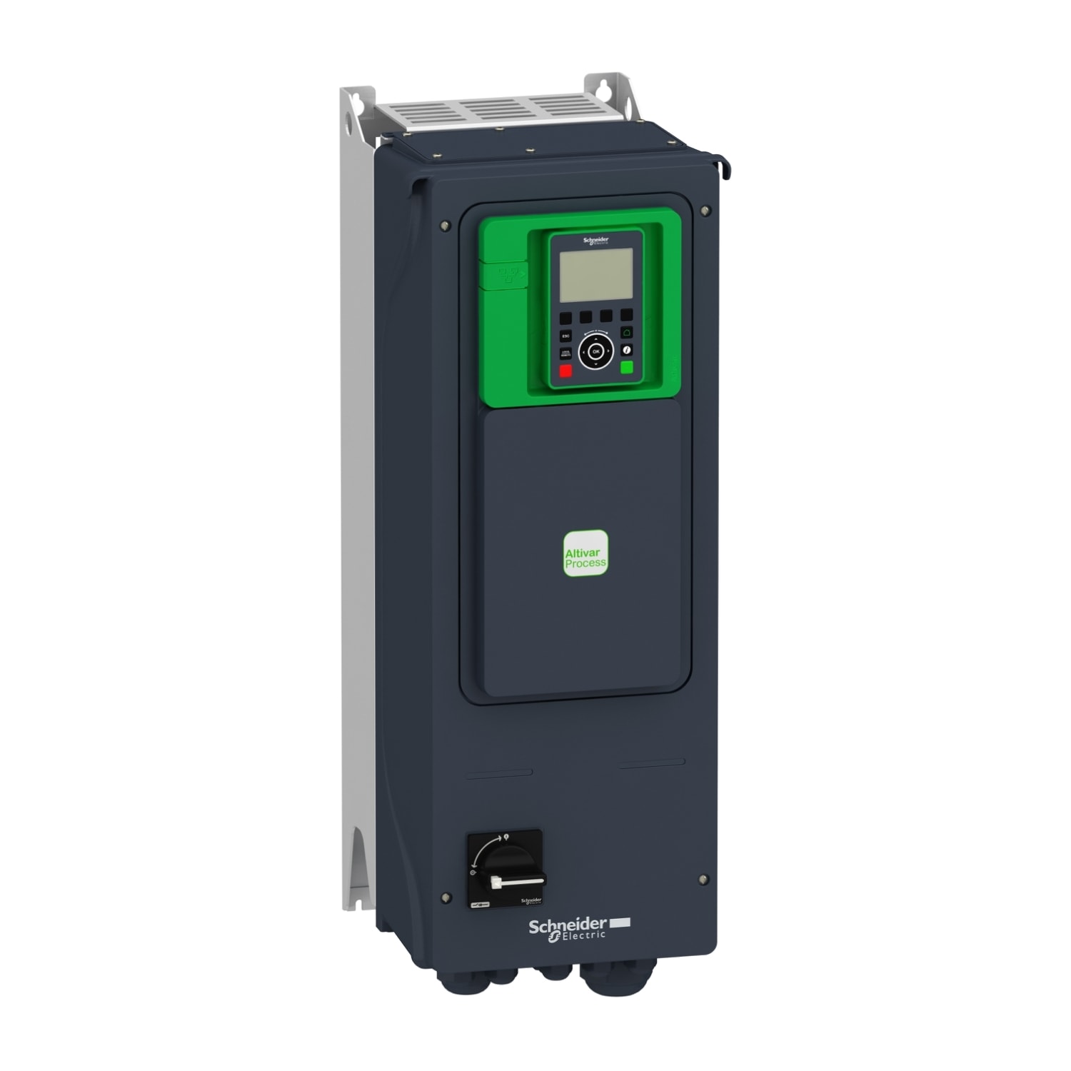 SCHNEIDER ELECTRIC - SNRATV650U75N4E Variatore di velocità, Altivar Process ATV600, ATV650, 7,5 kW, da 400 a 480 V, IP55, interruttore di scollegamento