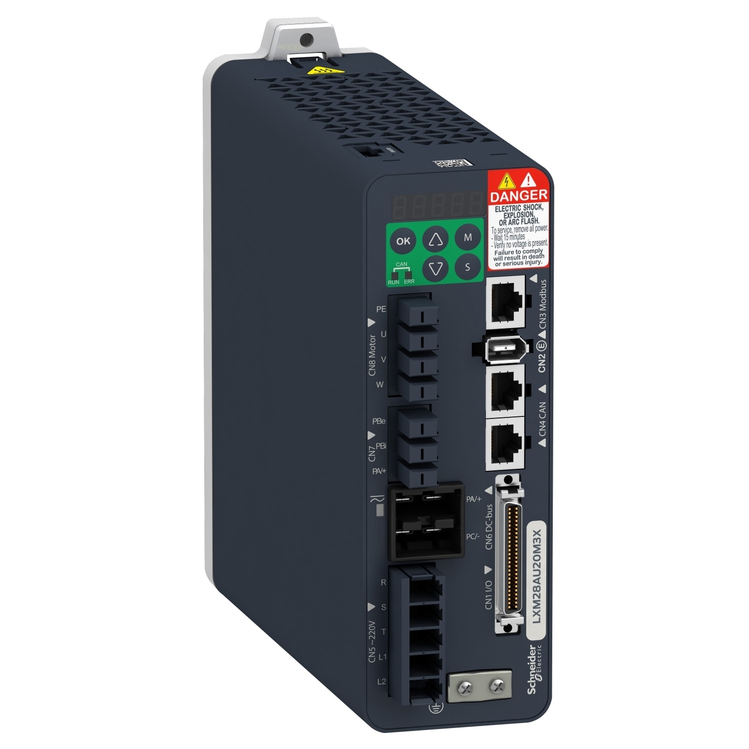 SCHNEIDER ELECTRIC SNRLXM28AU20M3X LXM28 CAN IO 3PH 230V 2KW