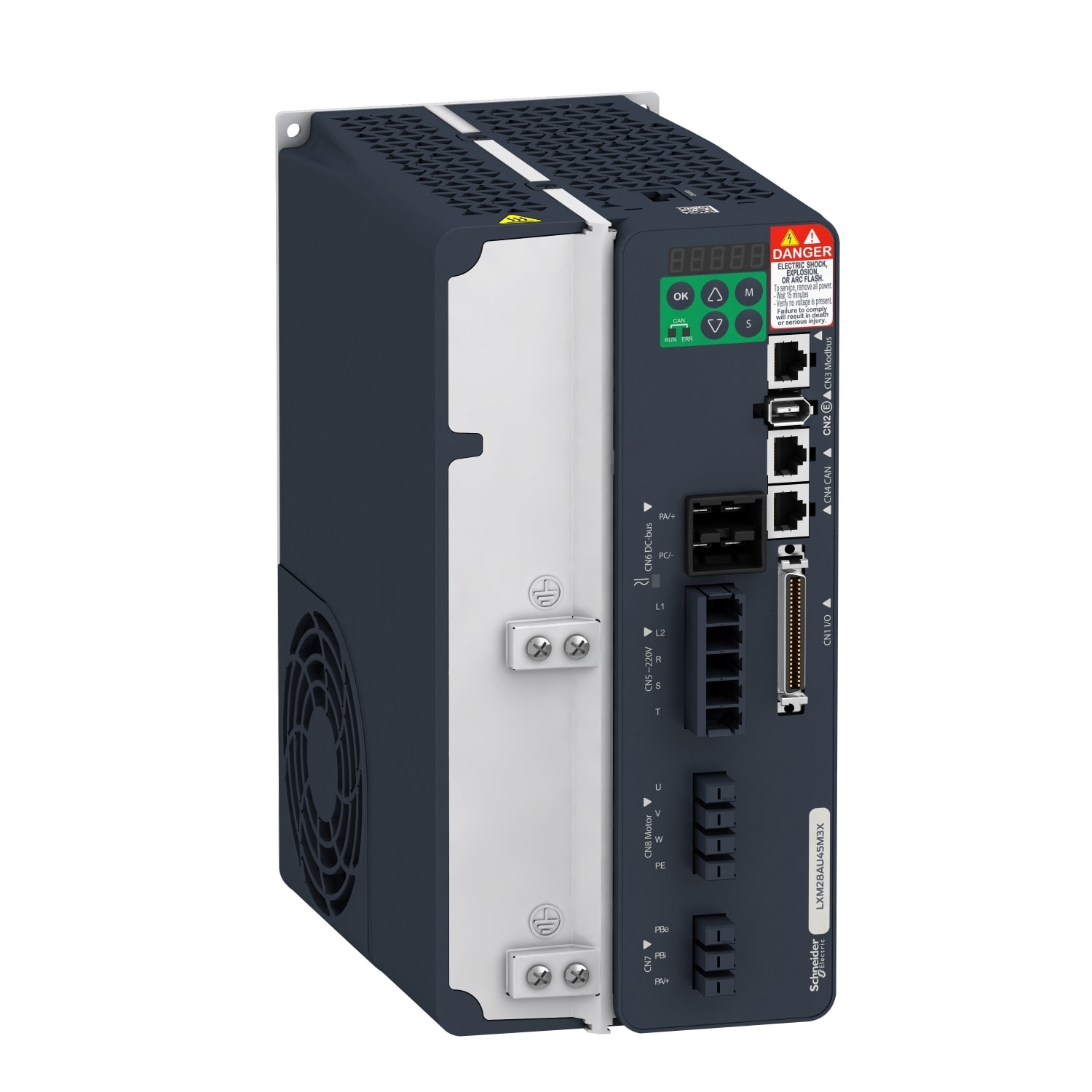 SCHNEIDER ELECTRIC - SNRLXM28AU45M3X Servo Drive AC Lexium28 CanOpen CanMotion 4,5KW 1~/3~, 200/230 Vac