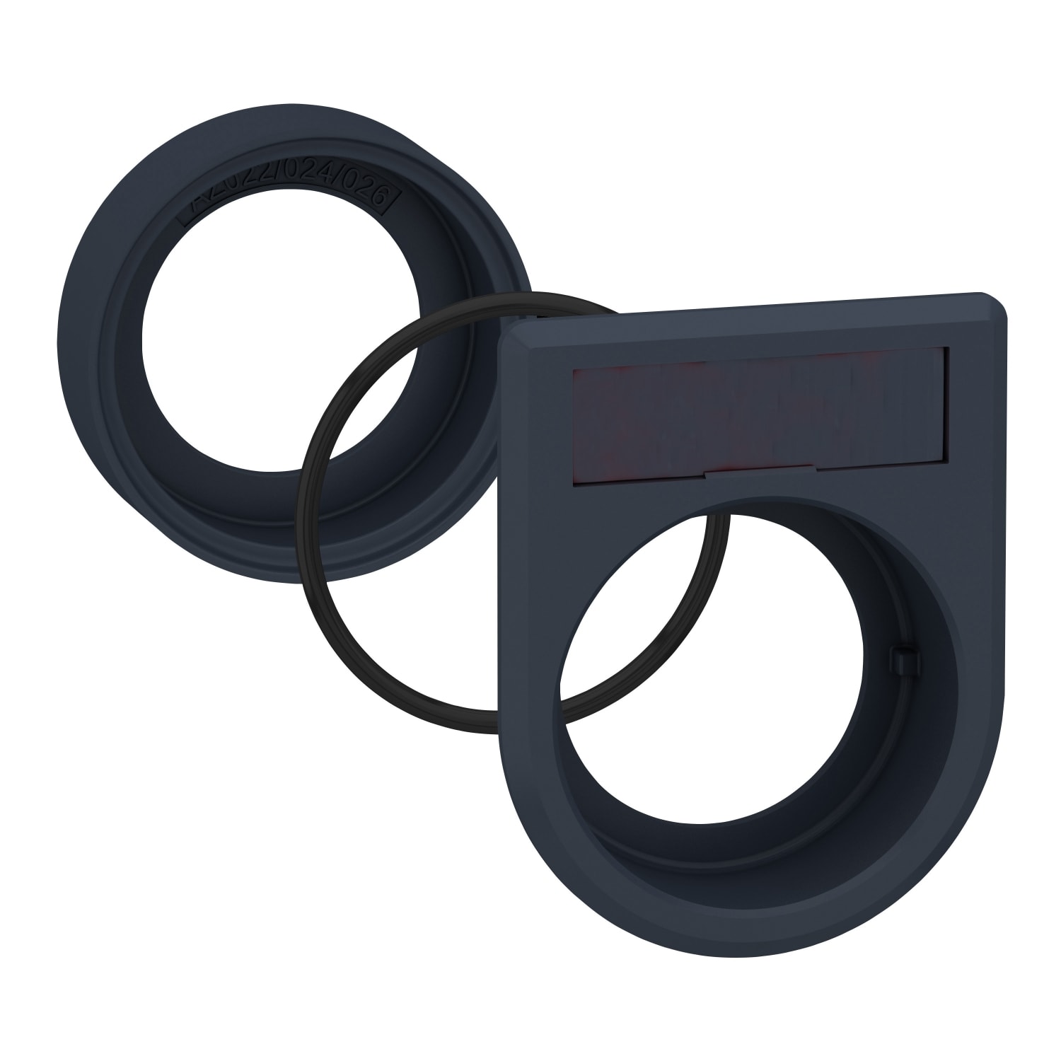 SCHNEIDER ELECTRIC - SNRZB5AZ024 Kit filo pannello, plastica, per puls lumin e selettore 8×27 portaetichetta 8×27