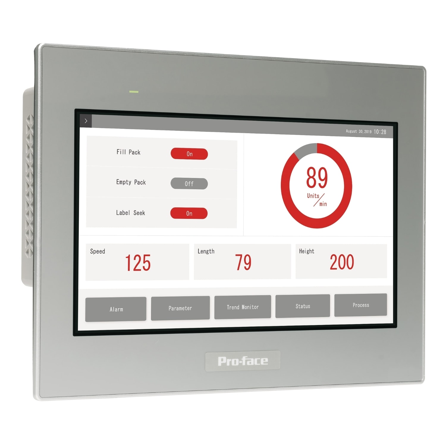 SCHNEIDER ELECTRIC - SNRPFXSTW6500WAD Display touch panel da 4", 1Ethernet, host USB, 24 VDC