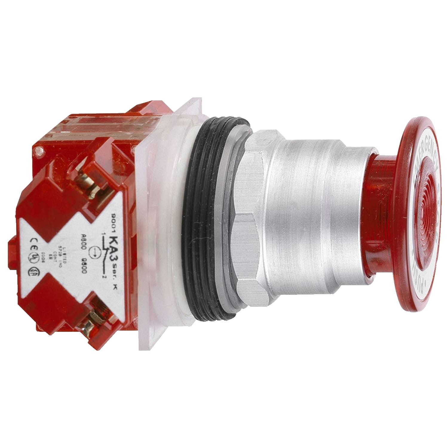 SCHNEIDER ELECTRIC SNR9001KR9R21H6 PULSANTE A FUNGO ROSSO 1 NC