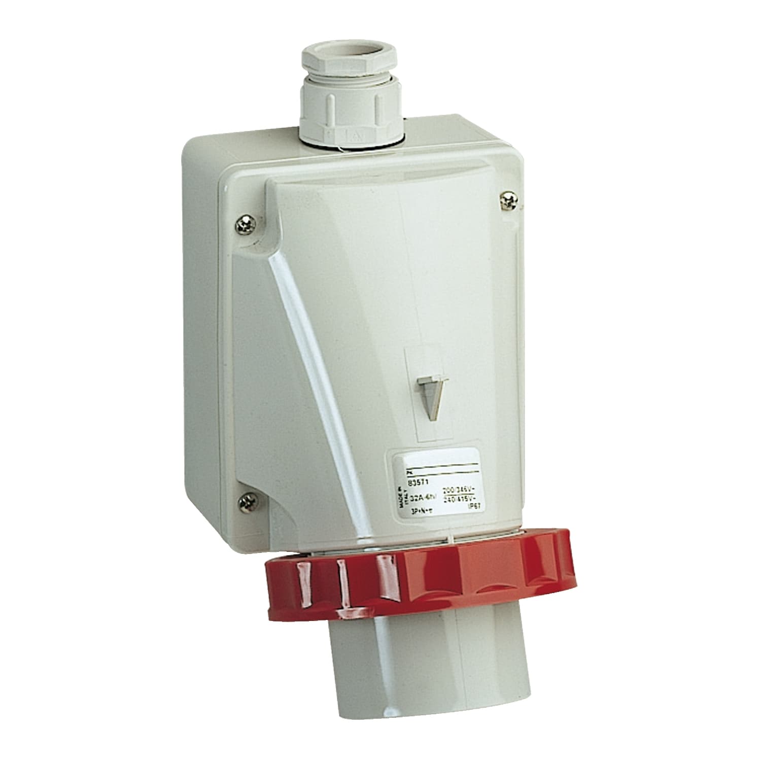 SCHNEIDER ELECTRIC - SNR83570 Spina fissa BT da parete IP67 32A 380V 3P+T