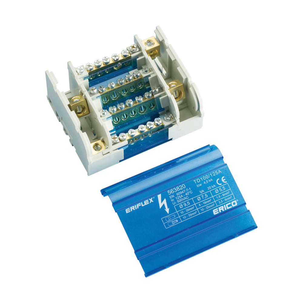 NVENT ERICO ERI563840 RIPARTITORE QUAD. TD 100/125 ALL 14 USCI