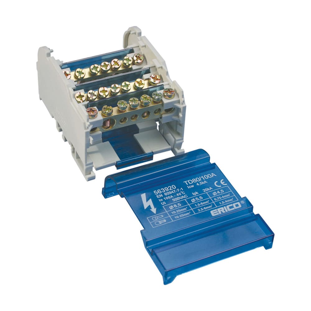 NVENT ERICO ERI563920 RIPARTITORE QUADRIPOLARE 80/100 A 6 USC