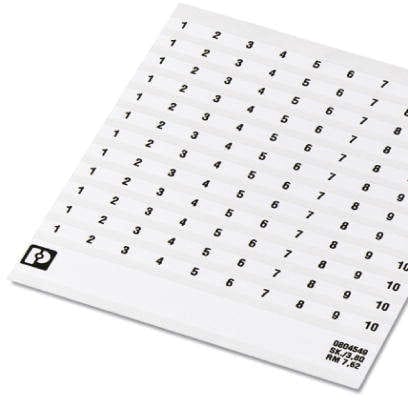 PHOENIX CONTACT - PHC0804549 SK 7,62/3,8:FORTL.ZAHLEN SIGLATURA