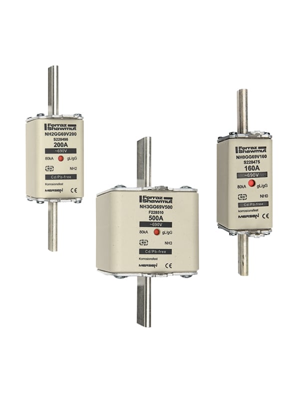 MERSEN ITALIA SPA XESY228503 FUS. NH BT TAGLIA 2 - 690VAC GG 355A