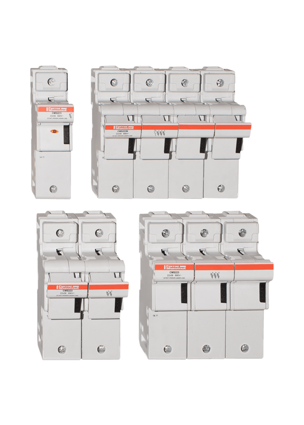 MERSEN ITALIA SPA - XESN1016589 PORTAFUS. BT CMS22X58 CON MICRO E IND. 1