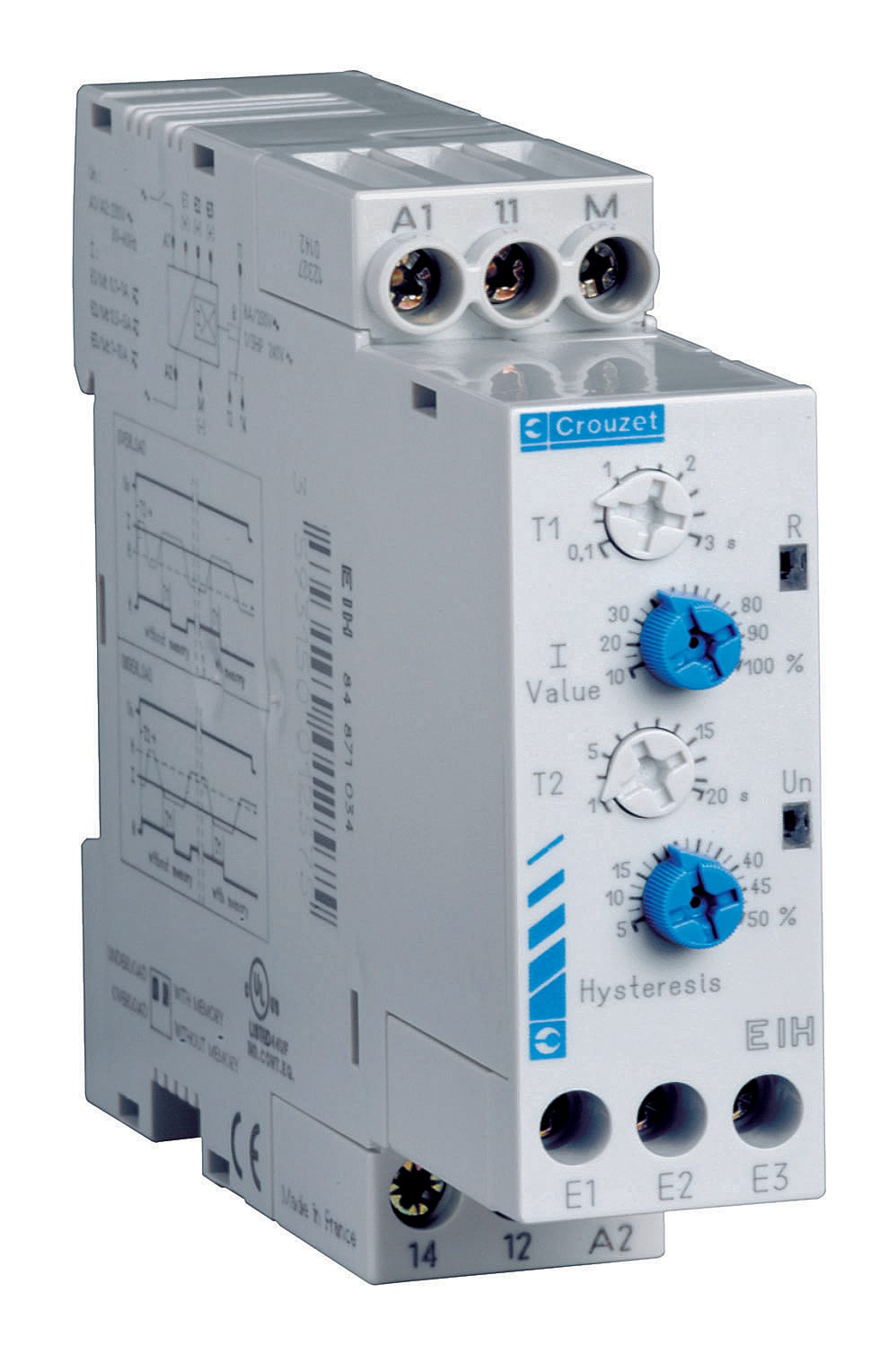 CROUZET CRO84871030 CURRENT MONITORING RELAY EIH, 24 VDC, 1