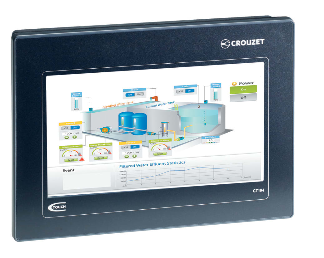 CROUZET - CRO88970524 CROUZET TOUCH HMI, CT104, ESSENTIAL VERS