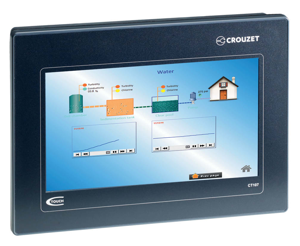 CROUZET - CRO88970534 CROUZET TOUCH HMI, CT107, ESSENTIAL VERS